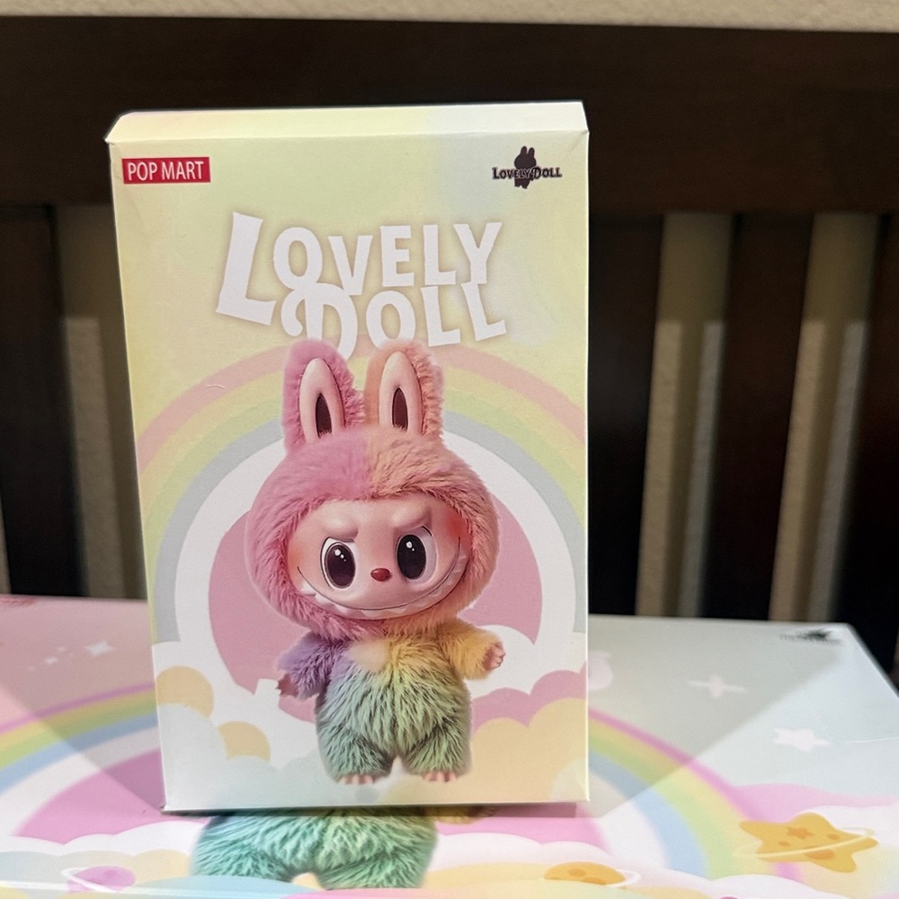 Colorful Plush Bunny Toy- Lafufu by Pop mart - Brand New